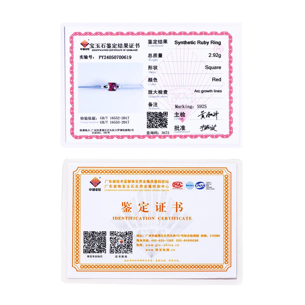 CHARMING Luxury Created Ruby Gemstone Rings for Women 925 Sterling Silver Engagement Fine Fashion Jewelry Part Gifts New 2025